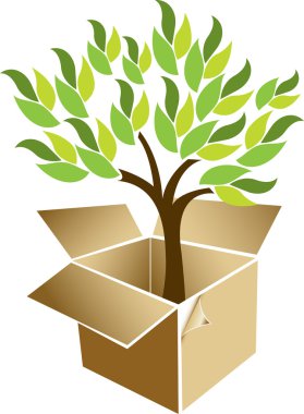 Parcel tree clipart