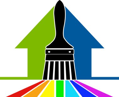 Paint brush logo clipart