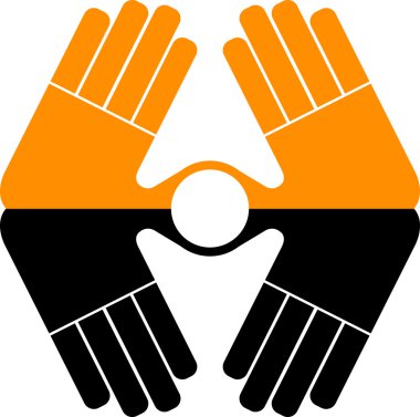 Hand logo clipart