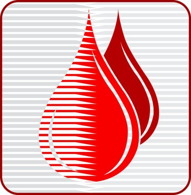 Blood drops logo clipart