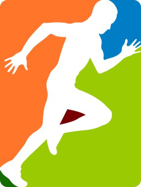 Running man clipart