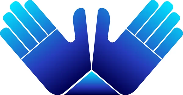 Logotipo mão — Vetor de Stock