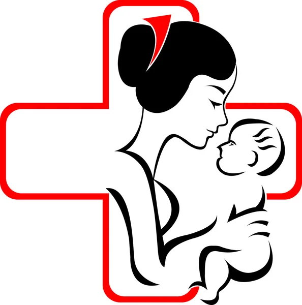 Hemşirelik Ana logo — Stok Vektör