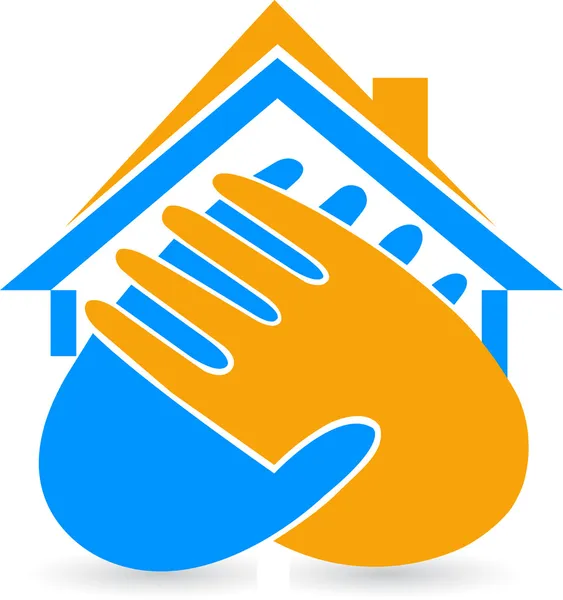 Serce domu logo — Wektor stockowy