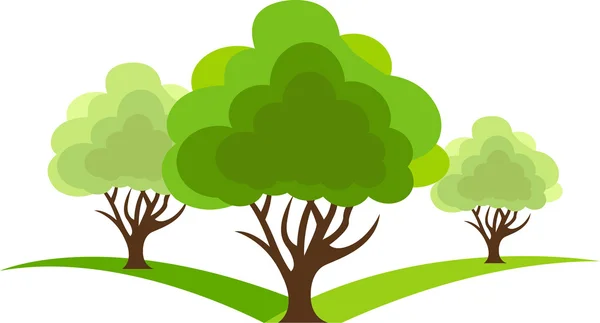 Logo d'arbre — Image vectorielle