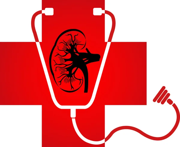 Νεφρού νοσοκομείο λογότυπο — Διανυσματικό Αρχείο
