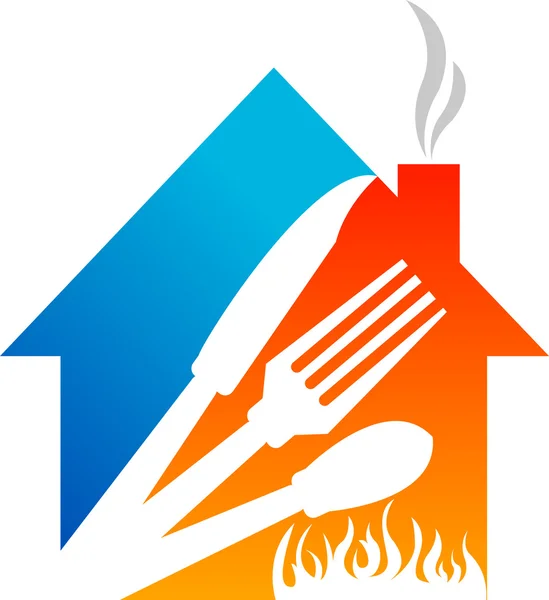 Chaud cuisinier maison — Image vectorielle
