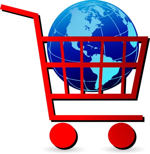 Mundo de compras —  Vetores de Stock