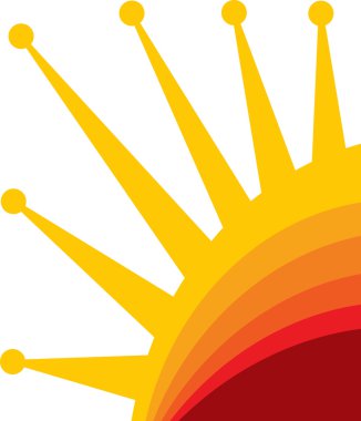 Sun logo clipart