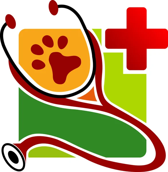 Logotipo do cuidado do animal — Vetor de Stock