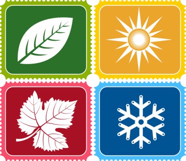 Four weather logo clipart