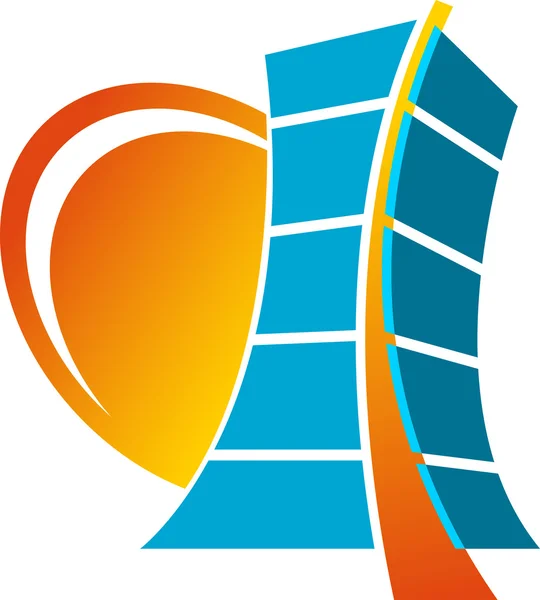 Building logo — Stock Vector