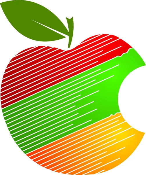 Logo jabłka — Wektor stockowy
