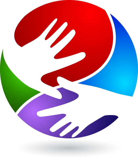 Hand logo — Stock Vector