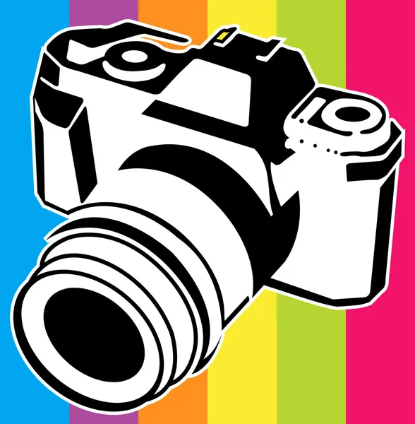 Fényképezőgép-logó — Stock Vector