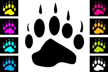 Paw print clipart