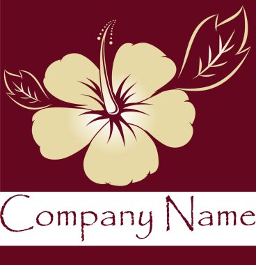 Hibiscus logo clipart