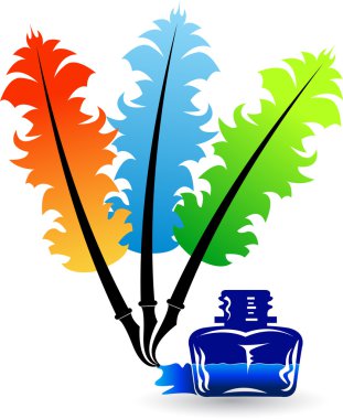 Colour feather clipart