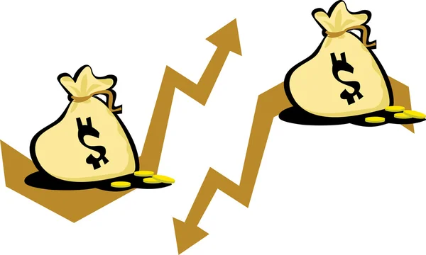 ドルの価値のロゴ — ストックベクタ