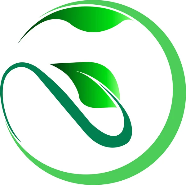Логотип листьев — стоковый вектор