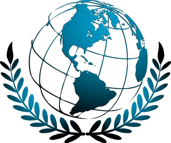 Глобус логотип — стоковий вектор