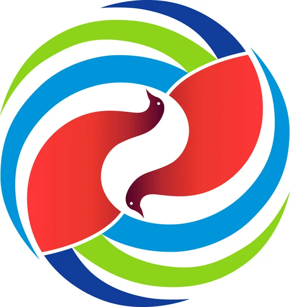 Vögel-Logo — Stockvektor