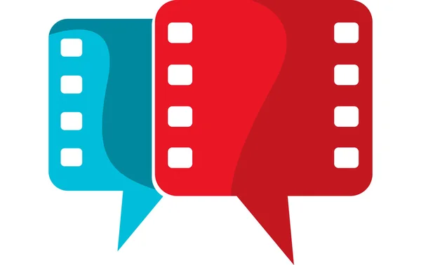 Film discours logo — Image vectorielle