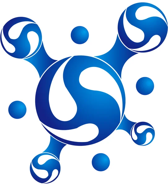 Verbinding logo — Stockvector