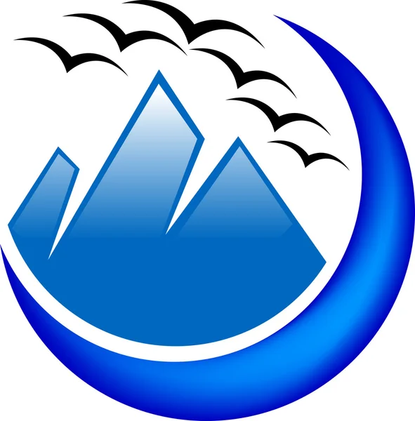 Еверест логотип — стоковий вектор