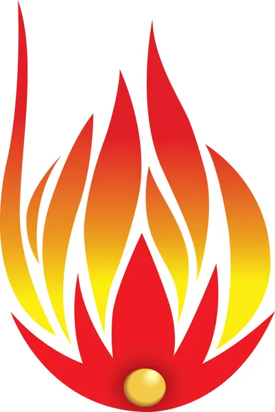 Logotipo de fogo — Vetor de Stock