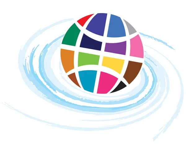 Logo globu — Wektor stockowy