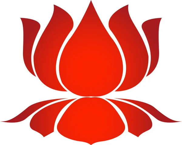 Tvar lotosu — Stockový vektor