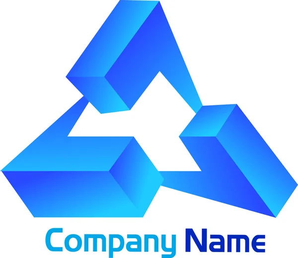 Logo triangolo — Vettoriale Stock