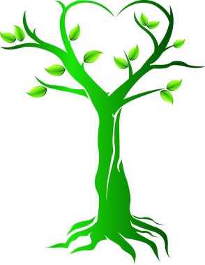 Love tree clipart