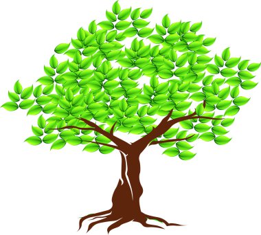 Green tree clipart