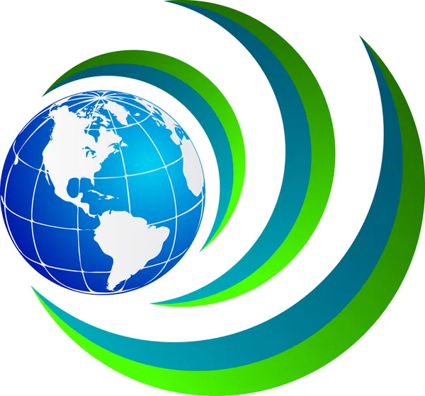 Globus-Logo — Stockvektor