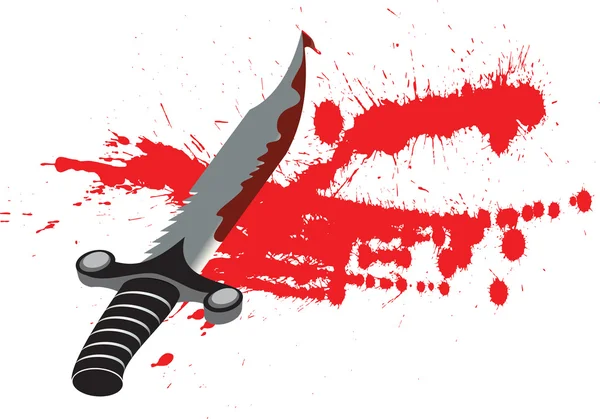 Vér kés — Stock Vector