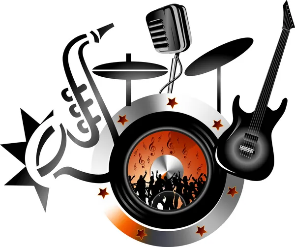 Orkestra logosu — Stok Vektör