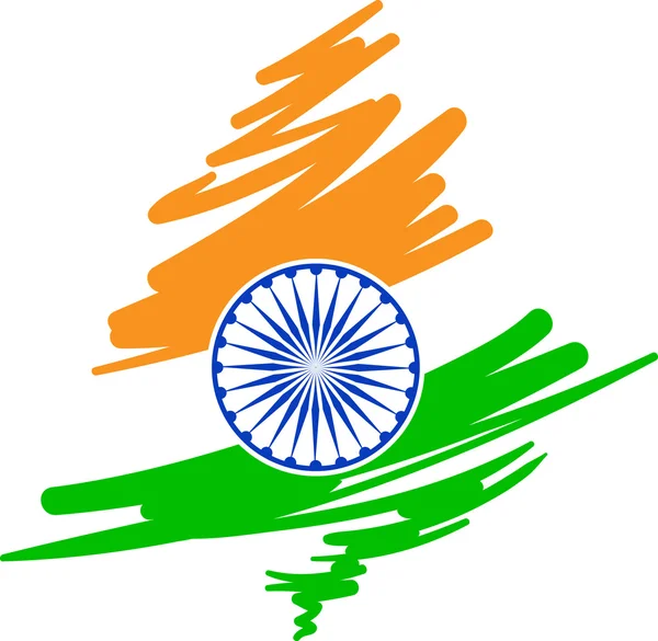 Indiase vlag — Stockvector