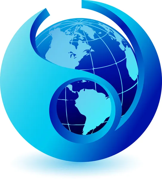 Globe logo — Stock Vector