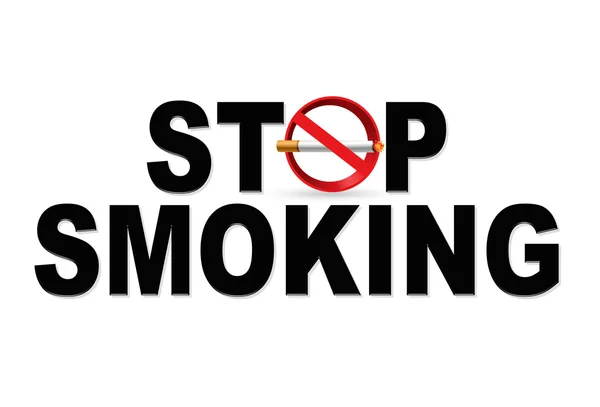 停止禁煙サイン — ストック写真