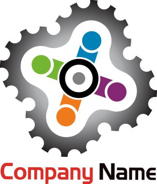 Gears logo clipart