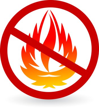 Flammable logo clipart