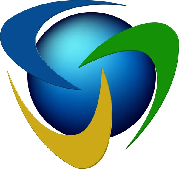 回転のロゴ — ストックベクタ