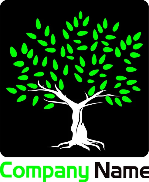 Grüner Baum — Stockvektor
