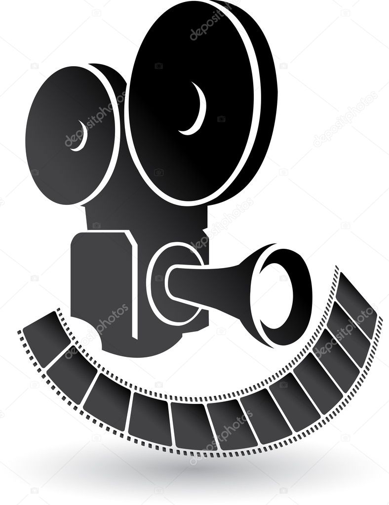Camera and film logo Stock Vector by ©magagraphics 9878369