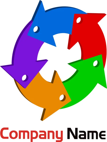 Logo de rotation — Image vectorielle