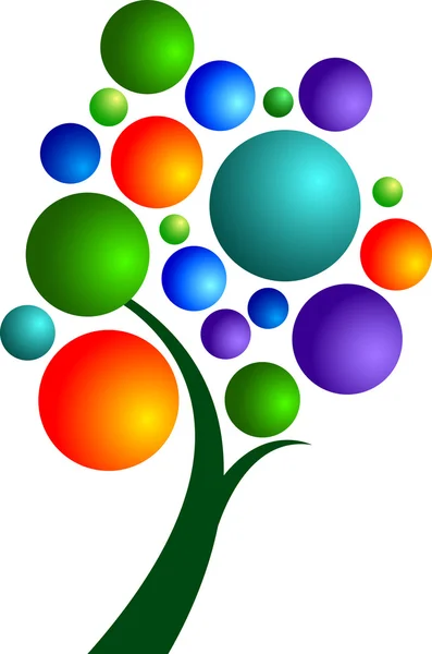 Bubbles tree — Stock Vector