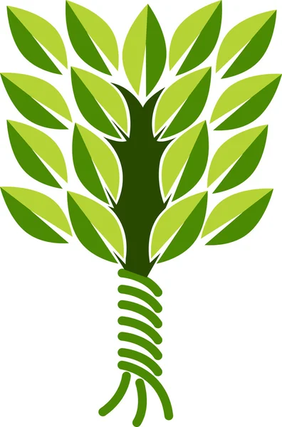 Logo del árbol — Vector de stock
