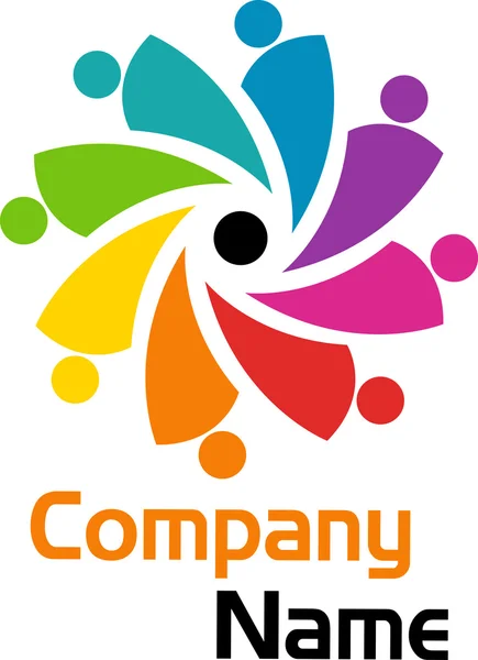 Logotipo humano — Vetor de Stock